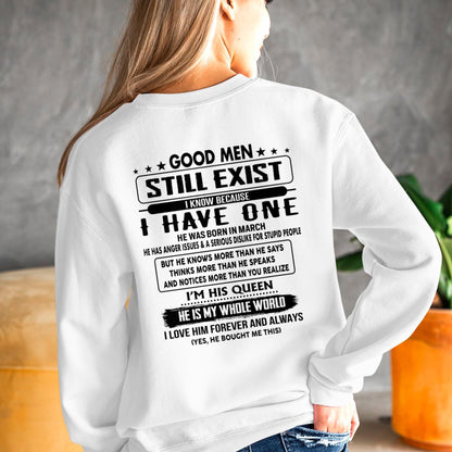 March - Good men Still Exist - gift for your girlfriend, wife from Husband - HLT03 (SKU-GMSAU-03)