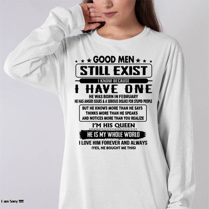 February - Good men Still Exist - gift for your girlfriend, wife from Husband - HLT02 (SKU-GM-02)