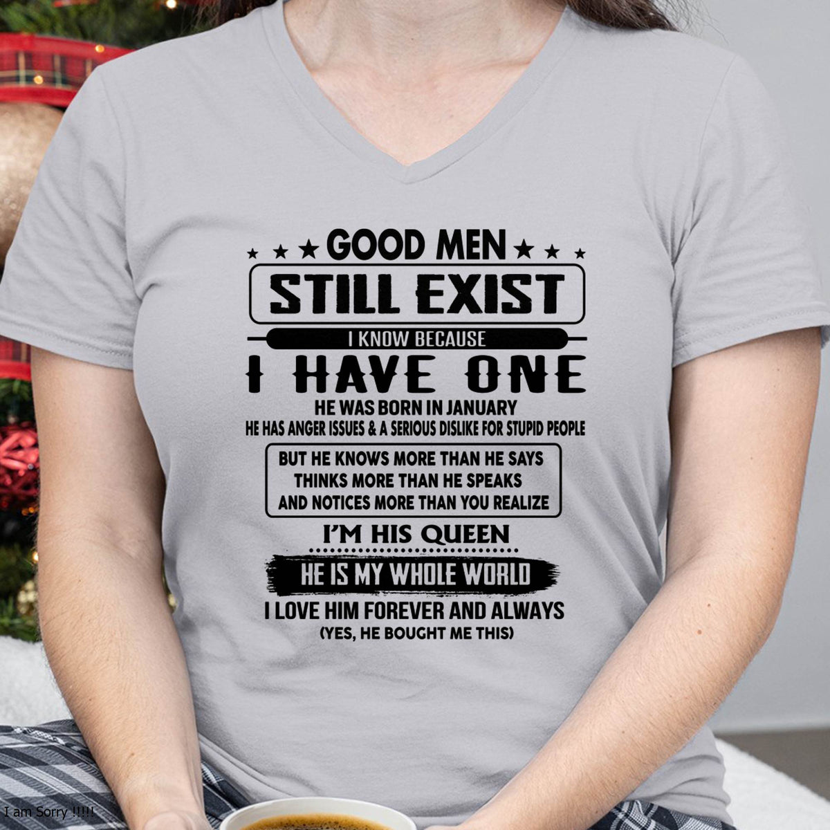 January - Good men Still Exist - gift for your girlfriend, wife from Husband - HLT01 (SKU-GM-01)