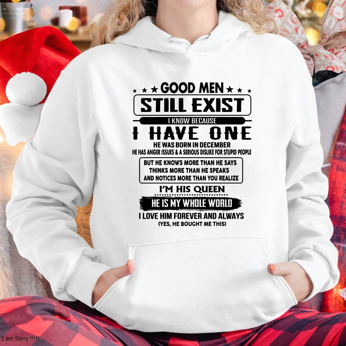 December - Good men Still Exist - gift for your girlfriend, wife from Husband - HLT12 (SKU-GM-12)