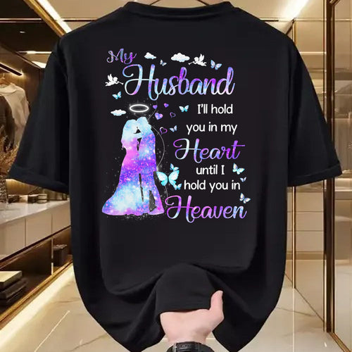 Best Wife Shirt, Wife and Husband Unisex T-Shirt/Hoodie/Sweatshirt HLT00 - My Husband in Heaven T-Shirt