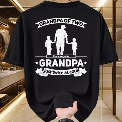 Best Grandpa Shirt, Proud Grandpa Unisex T-Shirt/Hoodie/Sweatshirt HLT00 - Grandpa of two Grandsons Grandpa Squared Grandpa of 2 Boys T-Shirt
