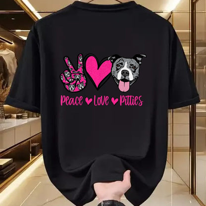 Dog Love Shirt, Dog Lover Gift T-Shirt/Hoodie/Sweatshirt HLT00 - Pit Bull Lives Matter Pittie Puppy Dog Mom Ladies Pitbull T-Shirt