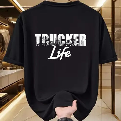 Best Truck Driver Life Shirt, Funny Trucker UnisexT-Shirt/Hoodie/Sweatshirt HLT00 - Truck Driver Trucker Life T-Shirt (1)