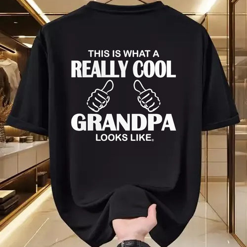 Best Grandpa Shirt, Proud Grandpa Unisex T-Shirt/Hoodie/Sweatshirt HLT00 - This Is What A Really Cool Grandpa Looks Like Funny T-Shirt T-Shirt