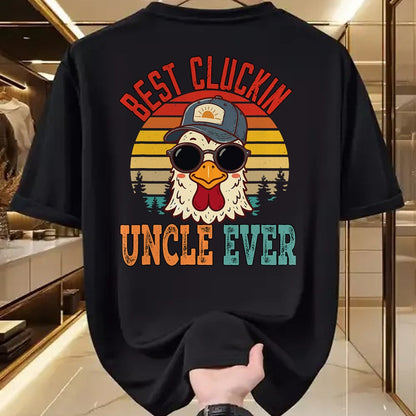 Best Farmer Life Shirt, Funny Farmer UnisexT-Shirt/Hoodie/Sweatshirt HLT00 - Vintage Best Cluckin Uncle Ever Chicken Father's Day Farmer T-Shirt