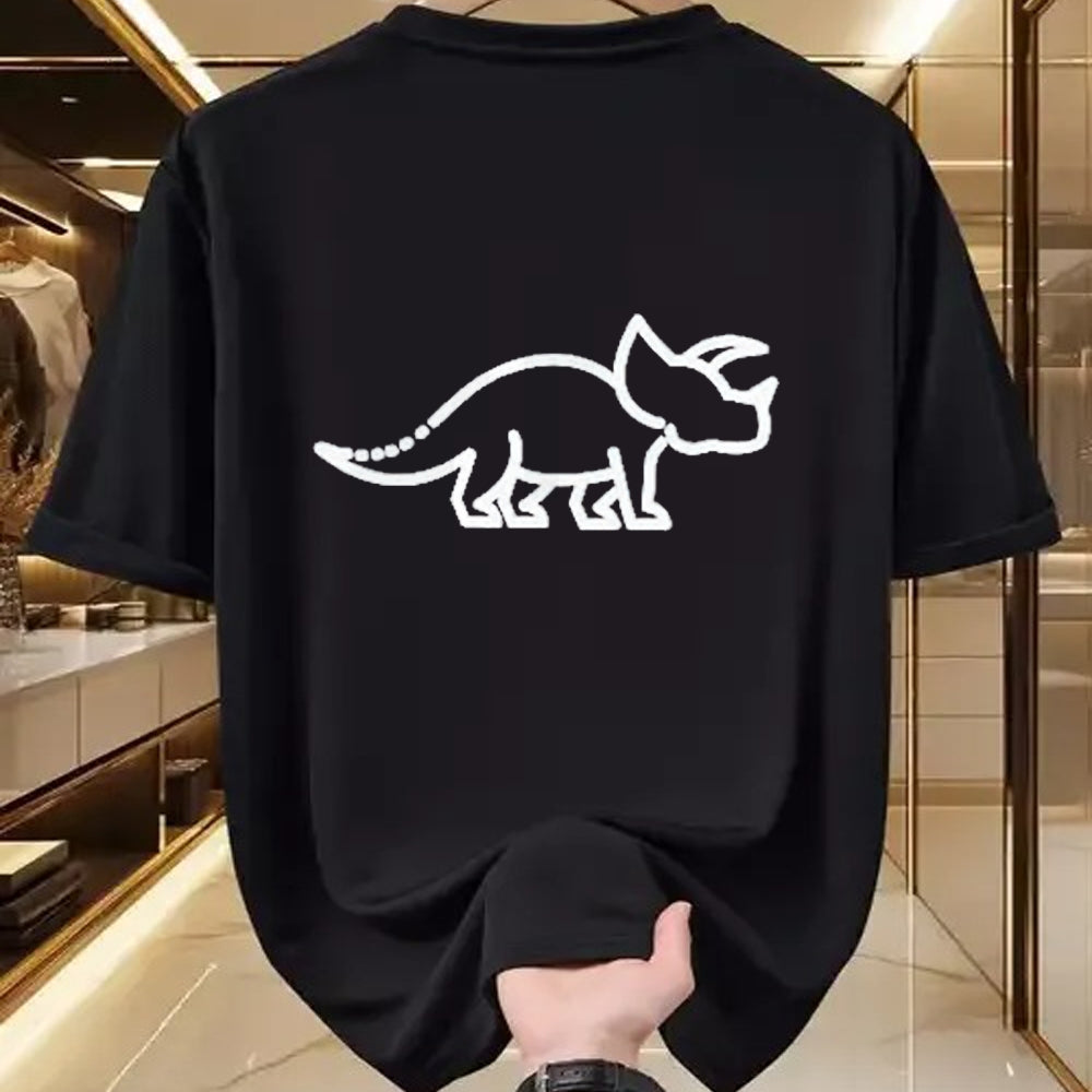 Best Dinosaur Lover Shirt, Funny Dinosaur UnisexT-Shirt/Hoodie/Sweatshirt HLT00 - Triceratops for Men Women & Kids  Dinosaur Badge T-Shirt, Men, Black, Large