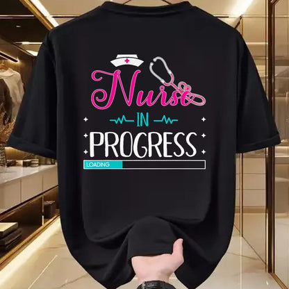 Funny Nurse Shirt, Nurse Unisex T-Shirt/Hoodie/Sweatshirt HLT00 - Nurse In Progress Loading Training Nursing Student T-Shirt