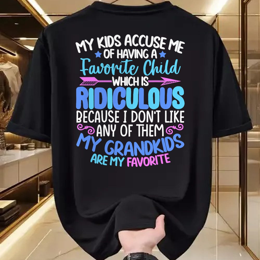 Best Grandpa Shirt, Proud Grandpa Unisex T-Shirt/Hoodie/Sweatshirt HLT00 - My Grandkids Are Favorite Funny Family Grandpa Grandma T-Shirt