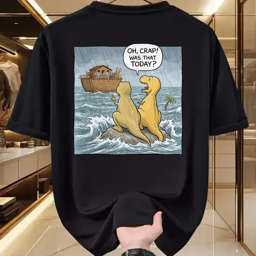 Best Dinosaur Lover Shirt, Funny Dinosaur UnisexT-Shirt/Hoodie/Sweatshirt HLT00 - Jesus Saves Funny Dinosaurs Christian Oh Crap was that Today T-Shirt