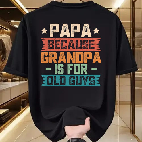 Best Grandpa Shirt, Proud Grandpa Unisex T-Shirt/Hoodie/Sweatshirt HLT00 - Papa Because Grandpa is For Old Guys Vintage Funny Dad Gift T-Shirt