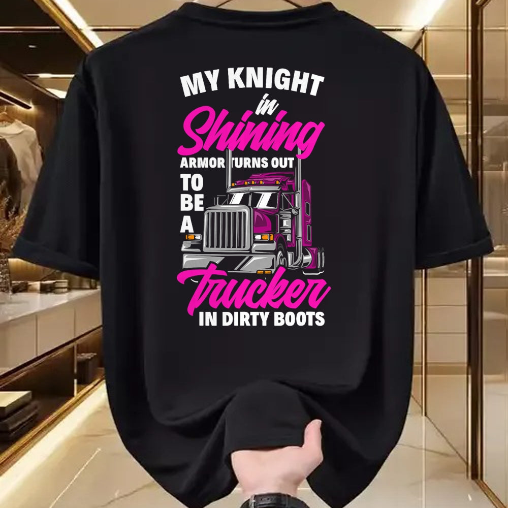 Best Truck Driver Life Shirt, Funny Trucker UnisexT-Shirt/Hoodie/Sweatshirt HLT00 - Funny Truck Driver Trucker Girlfriend Truckers Wife T-Shirt