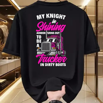 Best Truck Driver Life Shirt, Funny Trucker UnisexT-Shirt/Hoodie/Sweatshirt HLT00 - Funny Truck Driver Trucker Girlfriend Truckers Wife T-Shirt