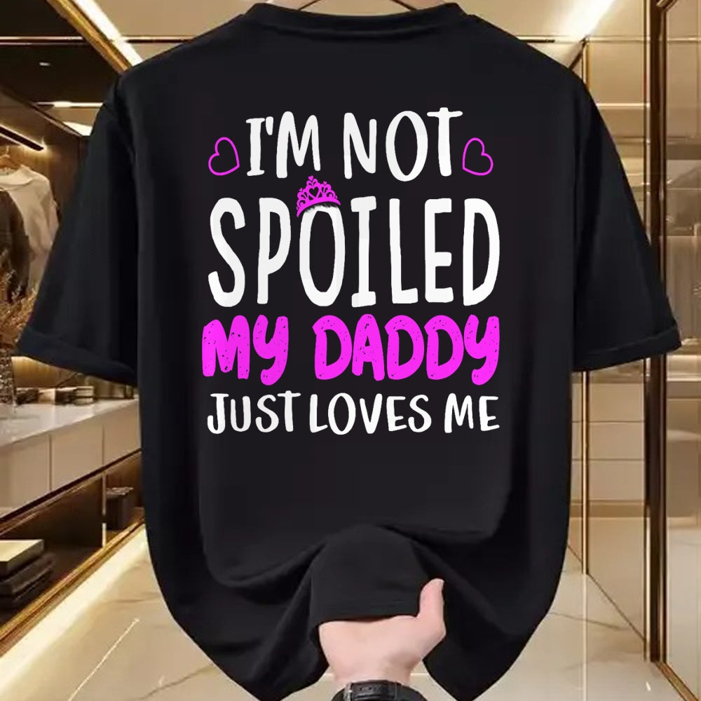 Best Wife Shirt, Wife and Husband Unisex T-Shirt/Hoodie/Sweatshirt HLT00 - Girls I'm Not Spoiled My Daddy Just Loves Me Funny Daughter T-Shirt (1)