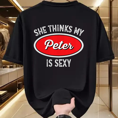 Best Truck Driver Life Shirt, Funny Trucker UnisexT-Shirt/Hoodie/Sweatshirt HLT00 - Funny Truck Driver T-Shirt - She Thinks My Peter is Sexy T-Shirt