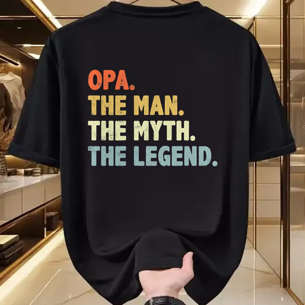 Best Grandpa Shirt, Proud Grandpa Unisex T-Shirt/Hoodie/Sweatshirt HLT00 - Opa The Man Myth Legend Father’s day gift for Grandpa G-Dad T-Shirt
