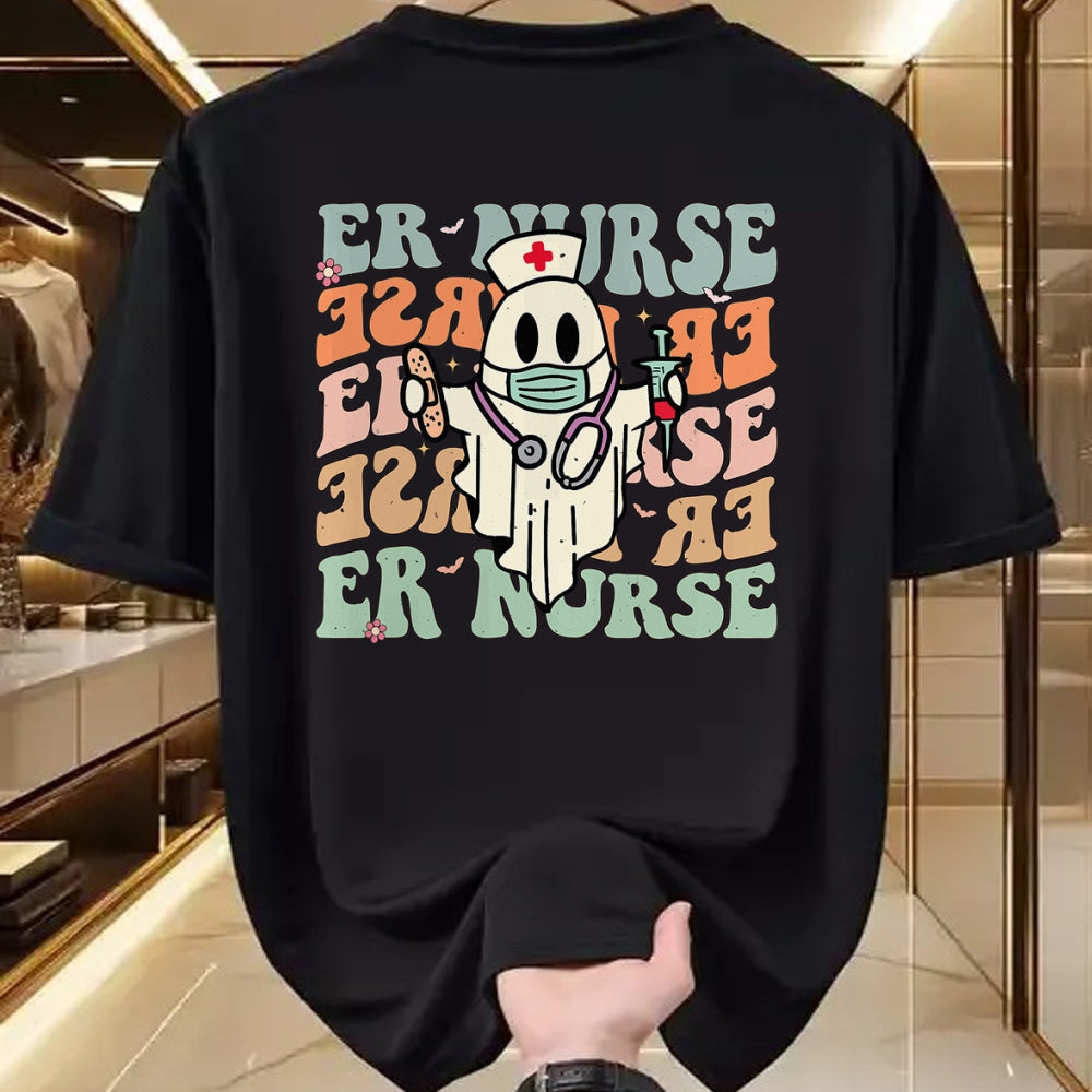 Funny Nurse Shirt, Nurse Unisex T-Shirt/Hoodie/Sweatshirt HLT00 - Groovy Emergency Room Nurse Funny Halloween Costume ER Nurse T-Shirt