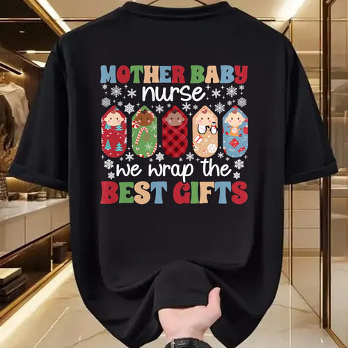 Funny Nurse Shirt, Nurse Unisex T-Shirt/Hoodie/Sweatshirt HLT00 - Christmas Mother Baby Nurse Xmas Party Mom Baby Nurse T-Shirt