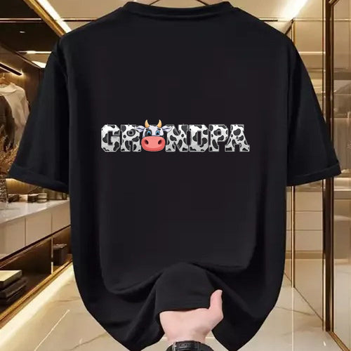 Best Farmer Life Shirt, Funny Farmer UnisexT-Shirt/Hoodie/Sweatshirt HLT00 - Grandpa Cow Print Cowboy Animal Pattern Farmer Cow Grandpa T-Shirt