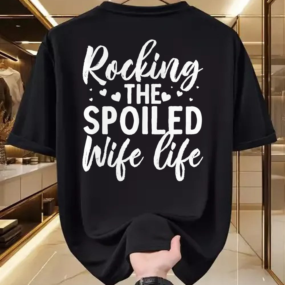 Best Wife Shirt, Wife and Husband Unisex T-Shirt/Hoodie/Sweatshirt HLT00 - Gift for wife T shirt, spoiled wife   Funny Spoiled Wife Art For Women Girls Husband Spoiled Wife Pr (17)