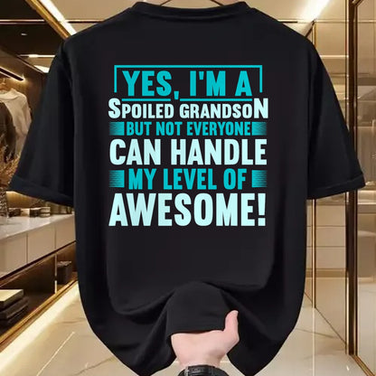 Best Grandpa Shirt, Proud Grandpa Unisex T-Shirt/Hoodie/Sweatshirt HLT00 - Grandma Spoiled Grandson Grandparents T-Shirt