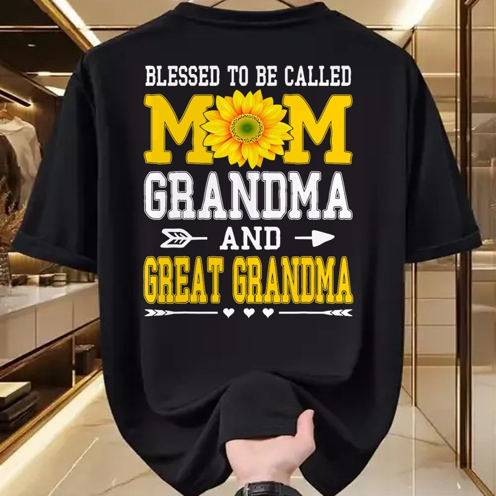Best Grandma Shirt, Proud Grandma Unisex T-Shirt/Hoodie/Sweatshirt HLT00 - Blessed To Be Called Mom Grandma Great Grandma Mother's Day T-Shirt
