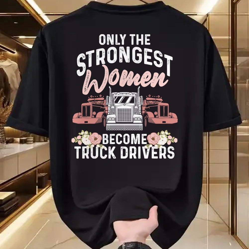 Best Truck Driver Life Shirt, Funny Trucker UnisexT-Shirt/Hoodie/Sweatshirt HLT00 - Funny Female Truck Driver Design For Women Girls Trucking T-Shirt (3)