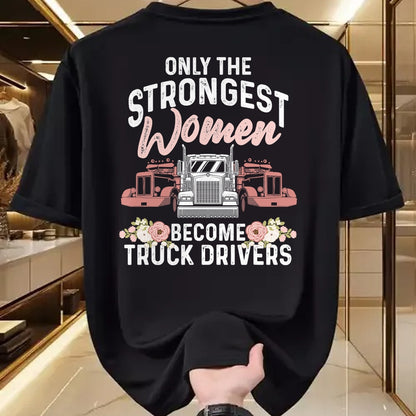 Best Truck Driver Life Shirt, Funny Trucker UnisexT-Shirt/Hoodie/Sweatshirt HLT00 - Funny Female Truck Driver Design For Women Girls Trucking T-Shirt (3)