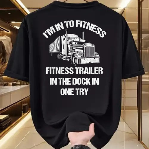 Best Truck Driver Life Shirt, Funny Trucker UnisexT-Shirt/Hoodie/Sweatshirt HLT00 - Funny Semi Truck Driver I'm into Fitness Trucker T-Shirt