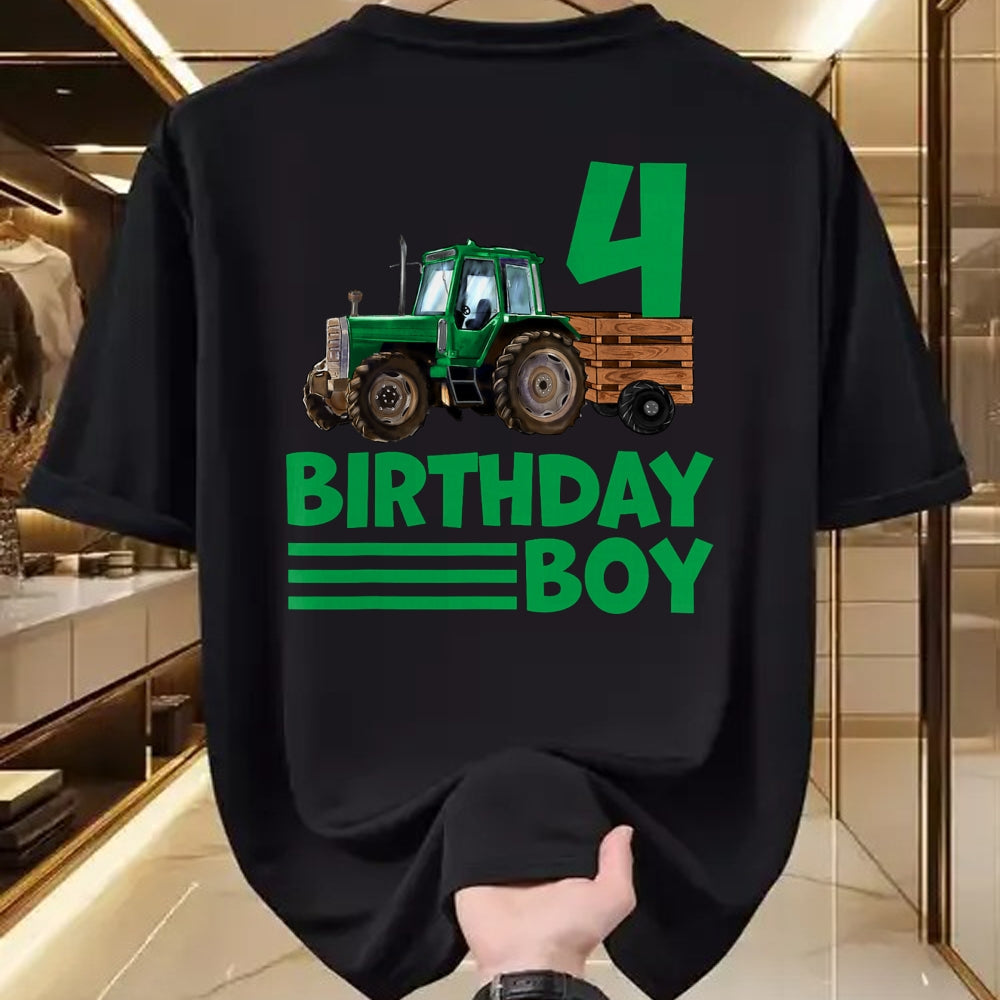 Best Farmer Life Shirt, Funny Farmer UnisexT-Shirt/Hoodie/Sweatshirt HLT00 - I'm 4 Years Old Farmer Tractor It's My 4th Birthday Boy T-Shirt