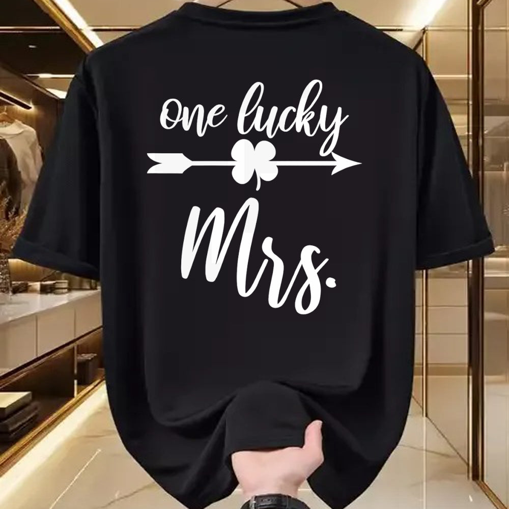 Best Wife Shirt, Wife and Husband Unisex T-Shirt/Hoodie/Sweatshirt HLT00 - Gift for wife T shirt, lucky wife   Womens Husband and Wife St Patricks Day T Shirt Gift One Lucky M