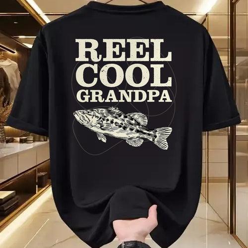 Best Grandpa Shirt, Proud Grandpa Unisex T-Shirt/Hoodie/Sweatshirt HLT00 - Reel Cool Grandpa Fishing Fathers Day T-Shirt