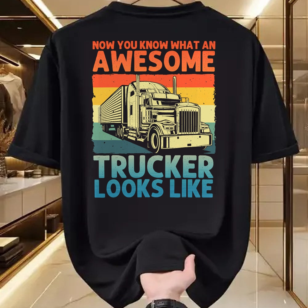 Best Truck Driver Life Shirt, Funny Trucker UnisexT-Shirt/Hoodie/Sweatshirt HLT00 - Best Truck Driver Art for Men Dad Women Trucking CDL Trucker T-Shirt (5)