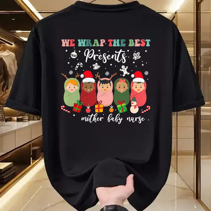 Funny Nurse Shirt, Nurse Unisex T-Shirt/Hoodie/Sweatshirt HLT00 - Mother Baby Nurse Christmas Mom Baby Nursing Groovy T-Shirt (2) (Copy)