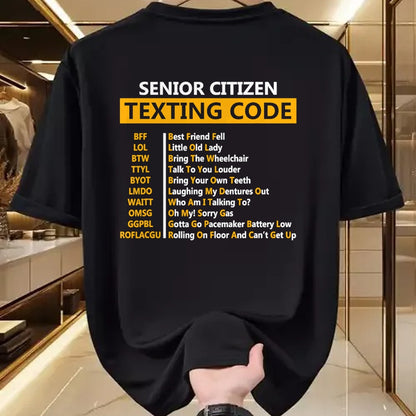 Best Grandpa Shirt, Proud Grandpa Unisex T-Shirt/Hoodie/Sweatshirt HLT00 - Funny Senior Citizen's Texting Code Design Gift for Grandpa T-Shirt