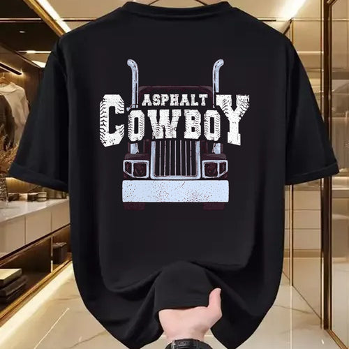 Best Truck Driver Life Shirt, Funny Trucker UnisexT-Shirt/Hoodie/Sweatshirt HLT00 - Asphalt Cowboy Cool Truck Driver Design Trucker T-Shirt, Men, Black, XX-Large