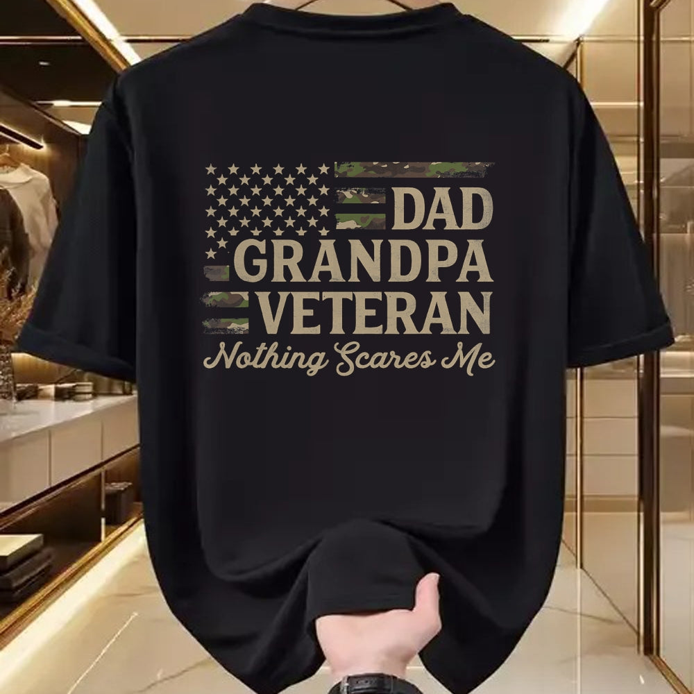 Proud Veteran Shirt, Funny Veteran UnisexT-Shirt/Hoodie/Sweatshirt HLT00 - Dad Grandpa Veteran Camo USA Flag Father_s Day Camourflage T-Shirt