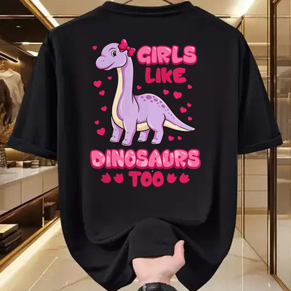 Best Dinosaur Lover Shirt, Funny Dinosaur UnisexT-Shirt/Hoodie/Sweatshirt HLT00 - Girls Like Dinosaurs Too Cute Brachiosaurus Dinosaurs T-Shirt