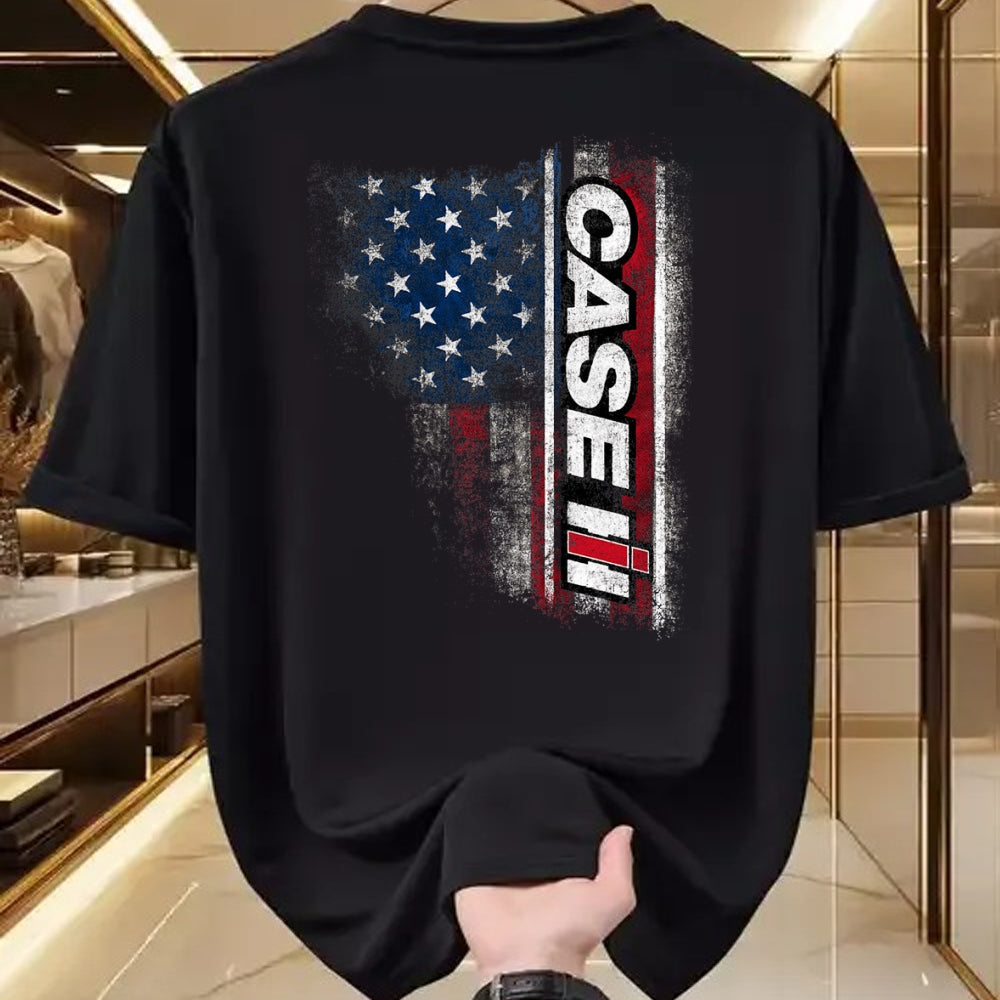 Best Farmer Life Shirt, Funny Farmer UnisexT-Shirt/Hoodie/Sweatshirt HLT00 - CASE IH - American Flag T-Shirt
