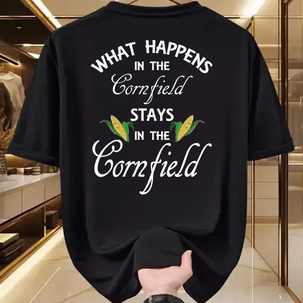 Best Farmer Life Shirt, Funny Farmer UnisexT-Shirt/Hoodie/Sweatshirt HLT00 - Funny What Happens in the Cornfield Stays Farm Life Gift T-Shirt