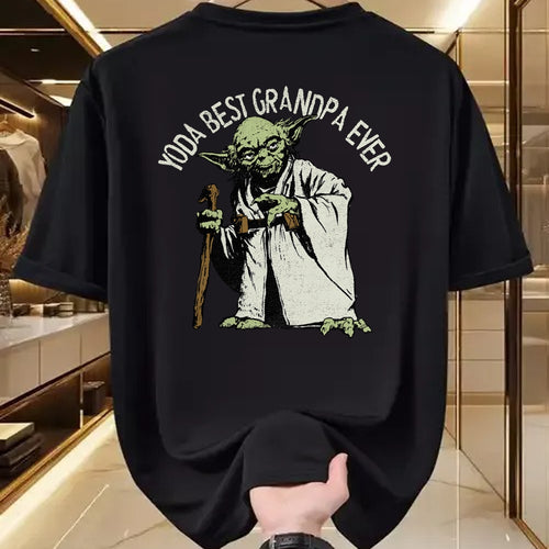 Best Grandpa Shirt, Proud Grandpa Unisex T-Shirt/Hoodie/Sweatshirt HLT00 - Star Wars Yoda Best Grandpa Ever Portrait Disney+ T-Shirt