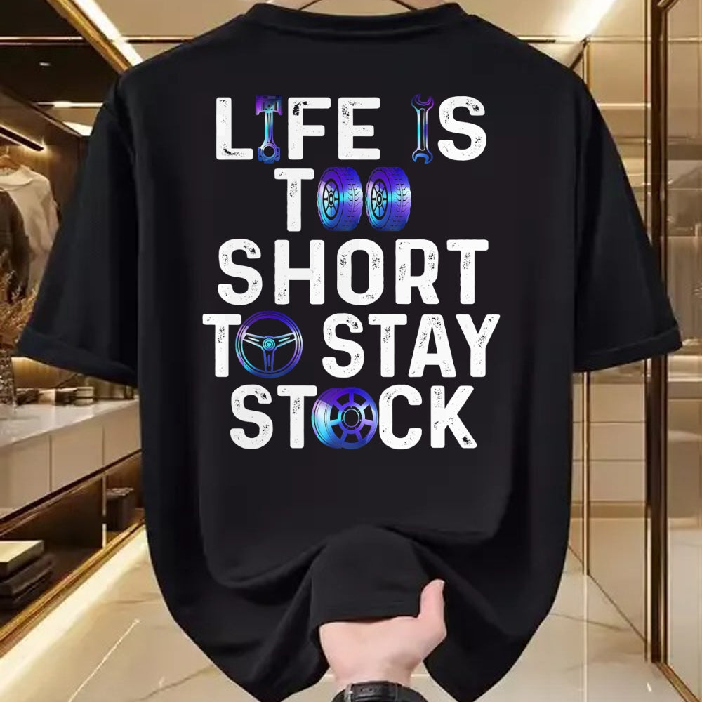 Best Wife Shirt, Wife and Husband Unisex T-Shirt/Hoodie/Sweatshirt HLT00 - Life Is Too Short To Stay Stock Awesome Design For Car Guys T-Shirt