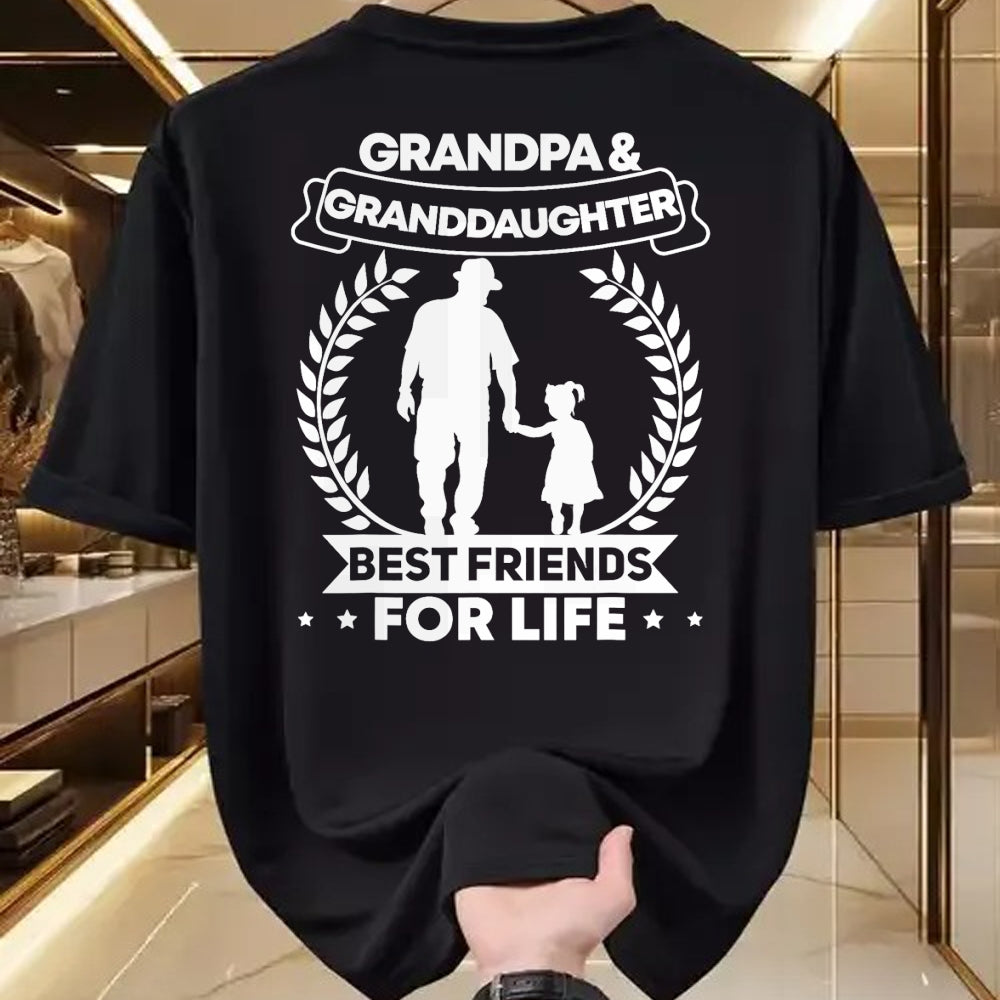 Best Grandpa Shirt, Proud Grandpa Unisex T-Shirt/Hoodie/Sweatshirt HLT00 - Grandfather Granddaughter Grandpa and Granddaughter Matching T-Shirt