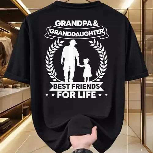 Best Grandpa Shirt, Proud Grandpa Unisex T-Shirt/Hoodie/Sweatshirt HLT00 - Grandfather Granddaughter Grandpa and Granddaughter Matching T-Shirt