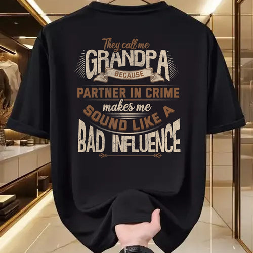 Best Grandpa Shirt, Proud Grandpa Unisex T-Shirt/Hoodie/Sweatshirt HLT00 - Funny Grandpa, Partner in Crime Phrase, Granddad Humor T-Shirt (1)