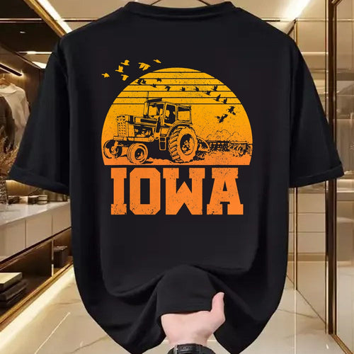 Best Farmer Life Shirt, Funny Farmer UnisexT-Shirt/Hoodie/Sweatshirt HLT00 - Iowa T-Shirt - Vintage Retro Tractor Farmer Shirt Gift T-Shirt