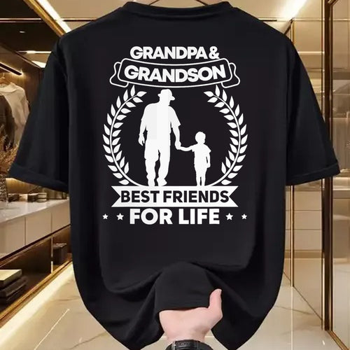 Best Grandpa Shirt, Proud Grandpa Unisex T-Shirt/Hoodie/Sweatshirt HLT00 - Grandpa and Grandson Matching Grandfather and Grandson T-Shirt