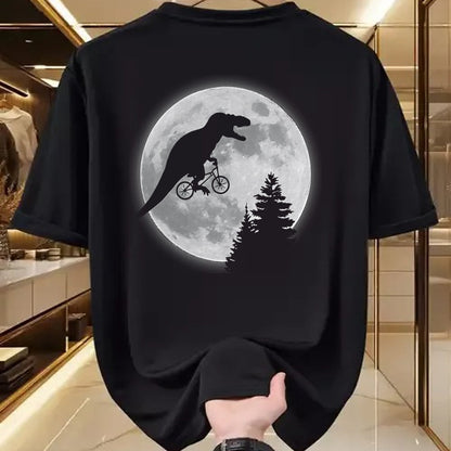 Best Dinosaur Lover Shirt, Funny Dinosaur UnisexT-Shirt/Hoodie/Sweatshirt HLT00 - T-rex Bike Moon  Dinosaur Moon Bike T-Shirt