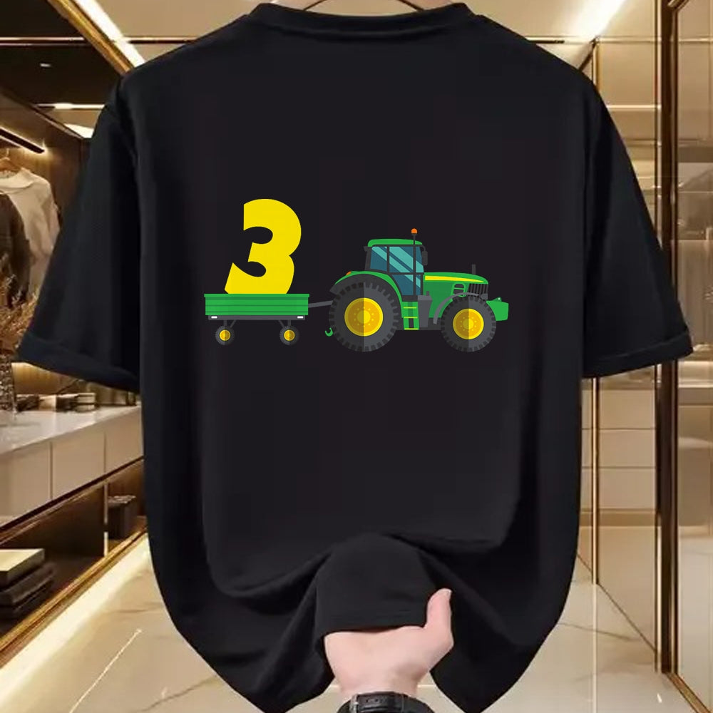 Best Farmer Life Shirt, Funny Farmer UnisexT-Shirt/Hoodie/Sweatshirt HLT00 - Kids Farm 3 years old 3rd birthday tractor T-Shirt