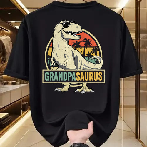 Best Grandpa Shirt, Proud Grandpa Unisex T-Shirt/Hoodie/Sweatshirt HLT00 - Grandpasaurus T Rex Dinosaur Grandpa Saurus Family Matching T-Shirt
